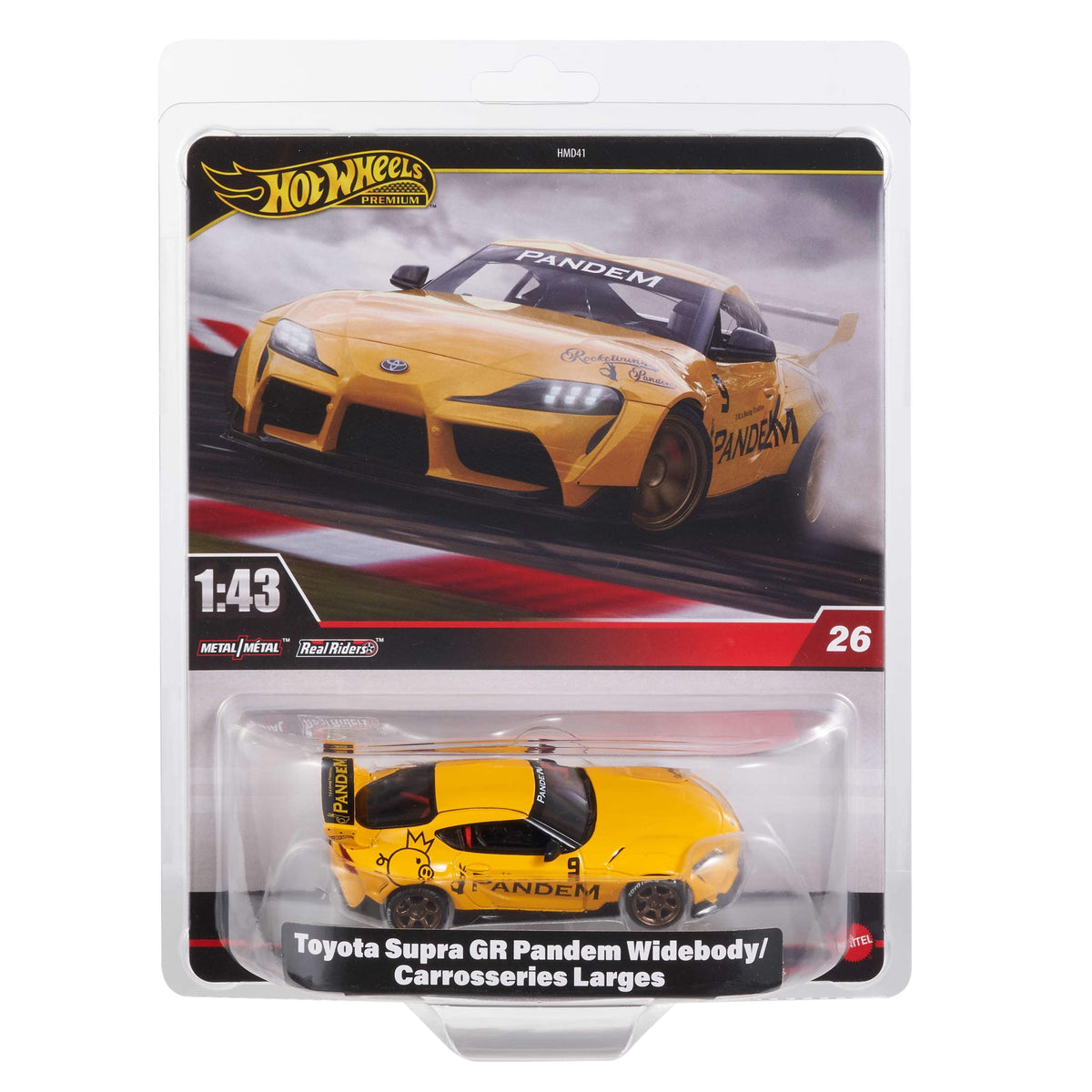 Hot Wheels Premium 1:43 Scale Real Riders Toyota Supra Die-Cast Car