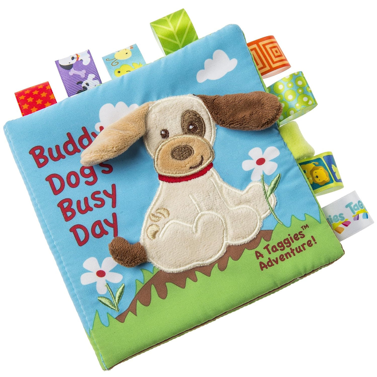 Mary Meyer Taggies Buddy Dog Crinkle Paper and Squeaker, 6x6