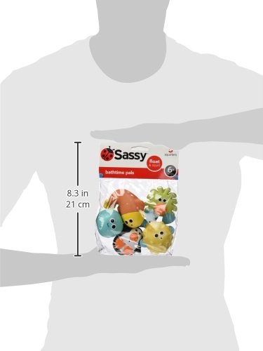 Sassy Bath time Pals Squirt and Float Toys, 5 Piece