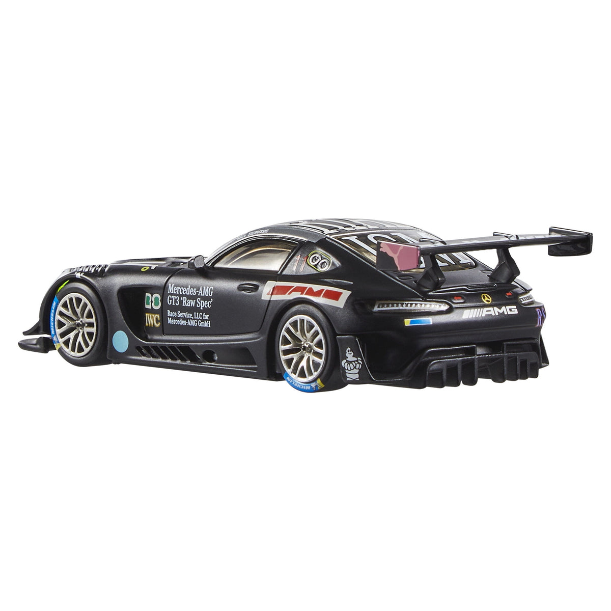 Hot Wheels Premium 1:43 Scale Real Riders Mercedes-AMG GT3 (Black) Die-Cast Car - view 4