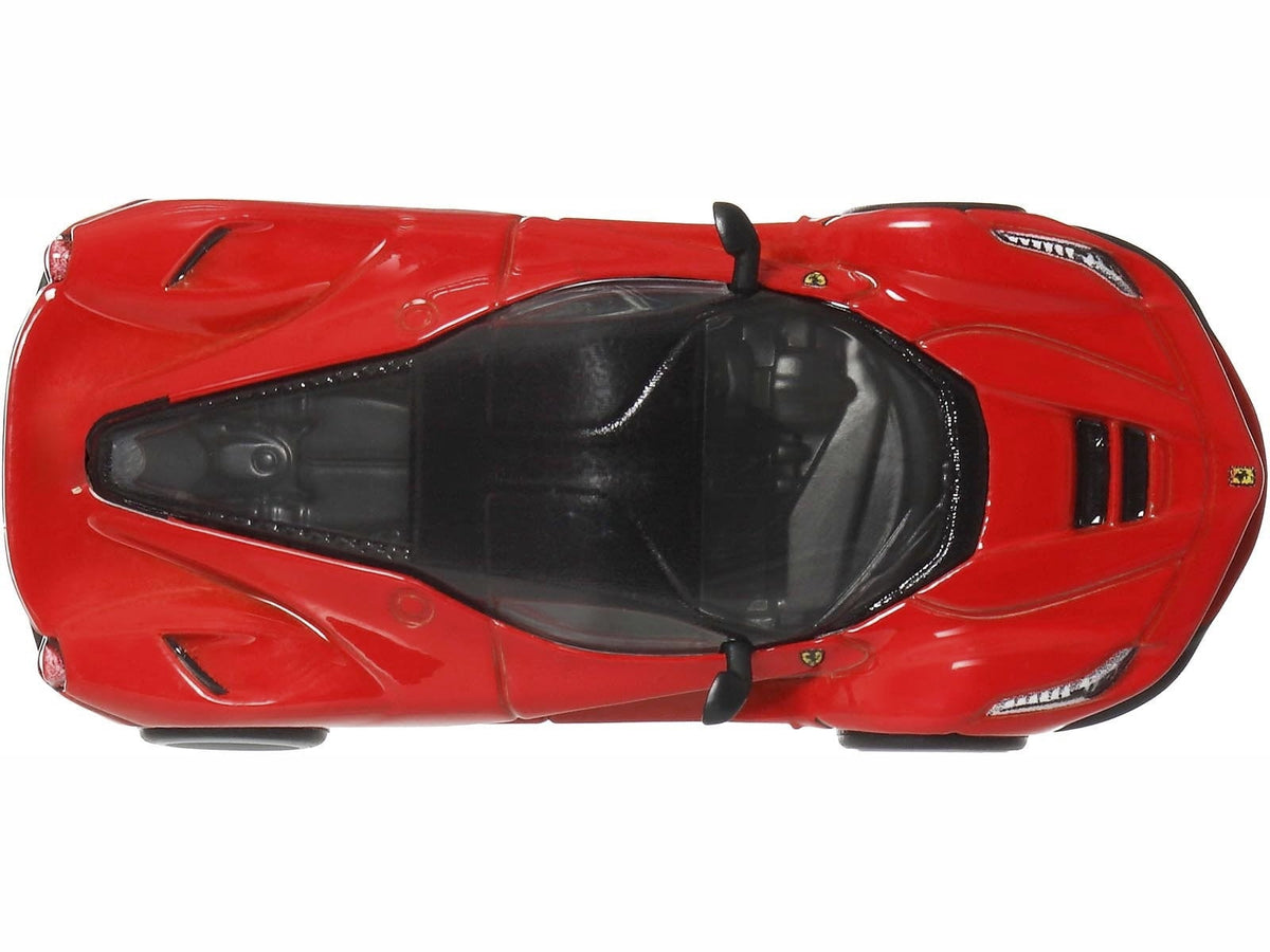 Ferrari LaFerrari Red with Black Top "Euro Speed" Series Diecast Model Car by Hot Wheels - view 4