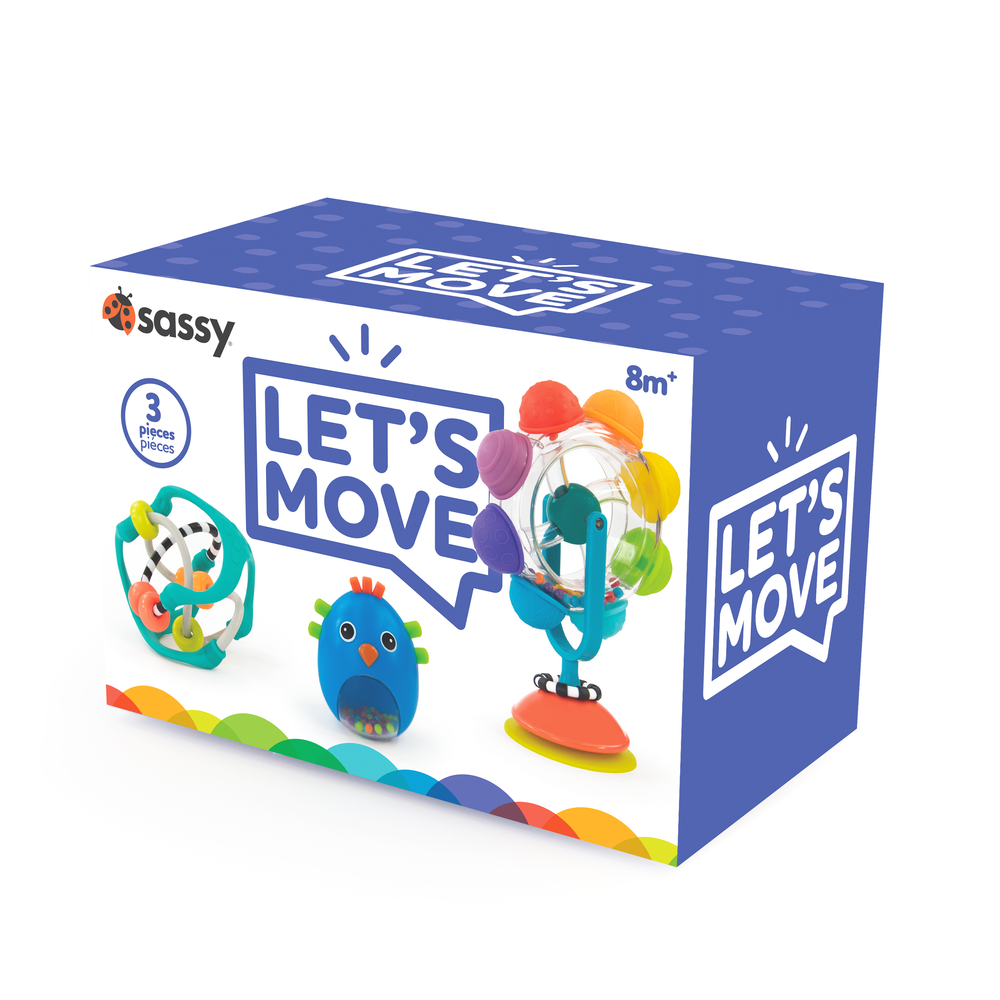 Sassy let's move gift box - 8+ Months