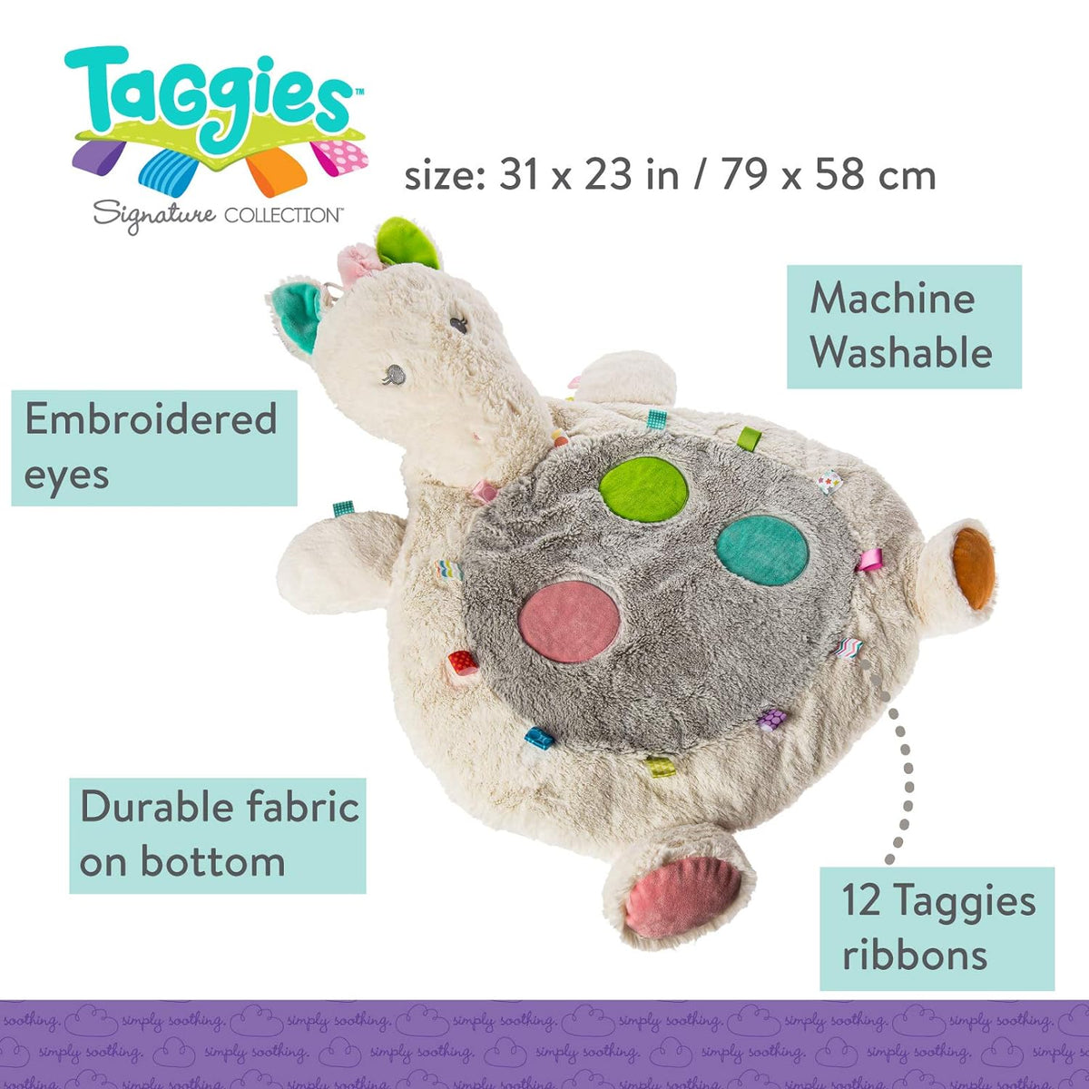 Mary Meyer Bestever Baby Mat, Taggies Sensory, Painted Pony
