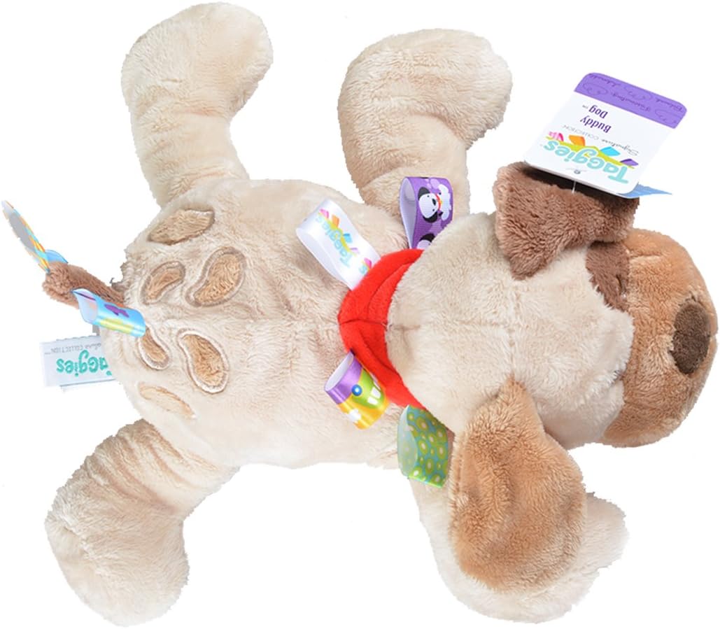 Mary Meyer Taggies Buddy Dog, Brown / Beige Soft Toy, 12"