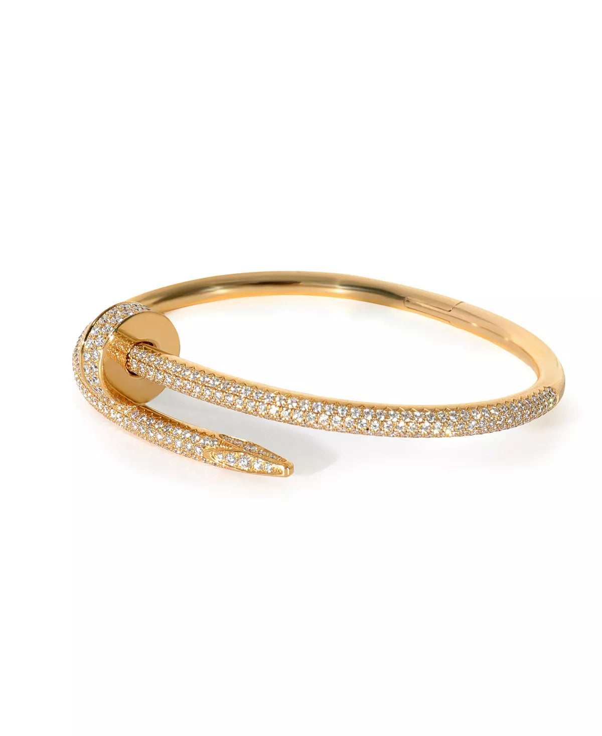 Nail Bracelet Women Gold Fine Jewelry AA CZ stone Steel