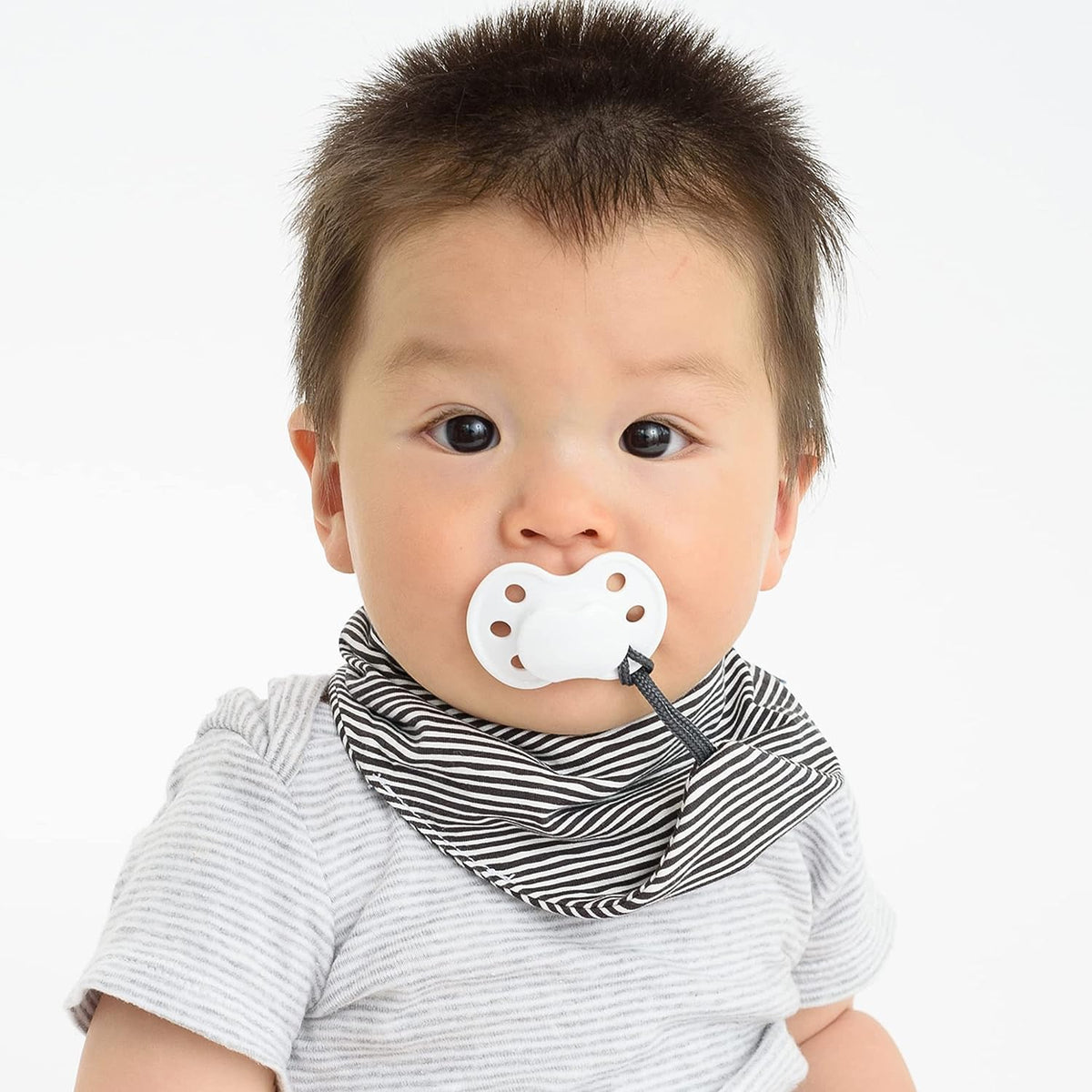 BooginHead Cotton Baby Drool Bibs, Teething Bib and Pacifier Holder Bib, Terracotta