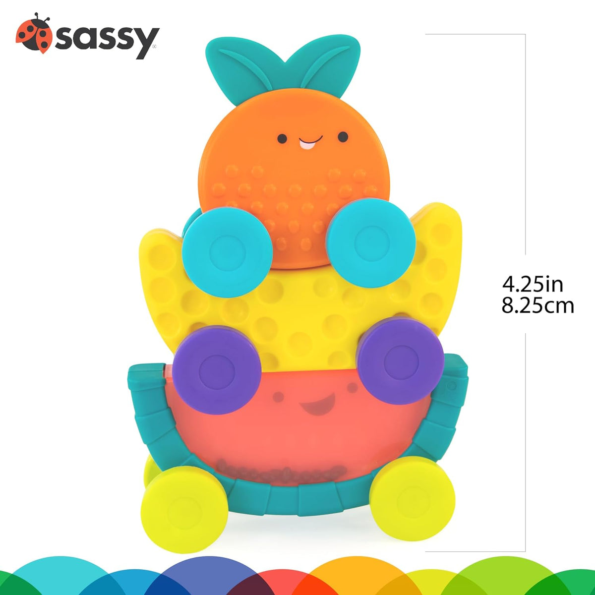 SASSY STACKIN' Fruit Action Cars