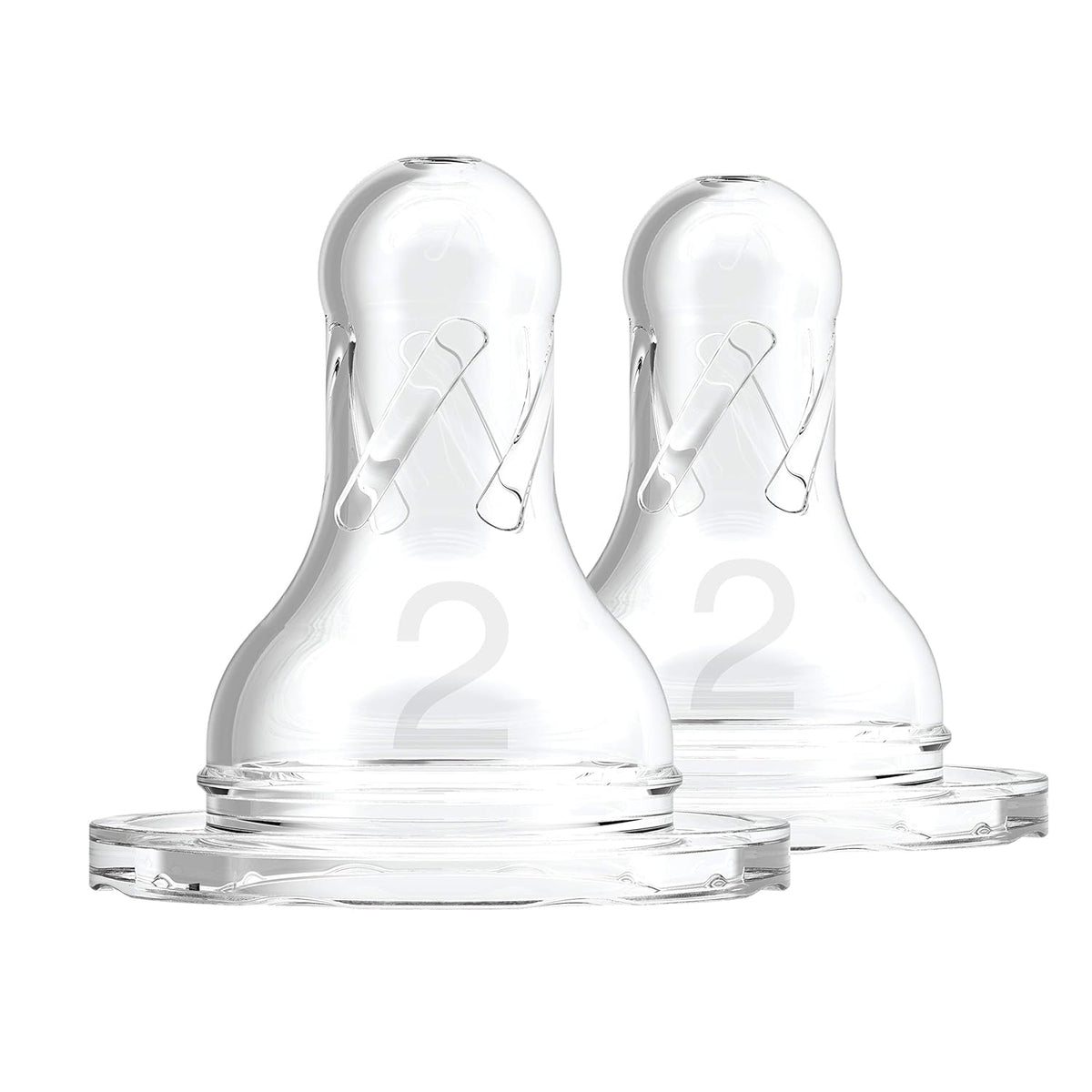 Dr. Brown's Options Plus Baby Bottles, 8 Ounce, 6 Count Plus 2 Level 2 Nipples and Sippy Spouts