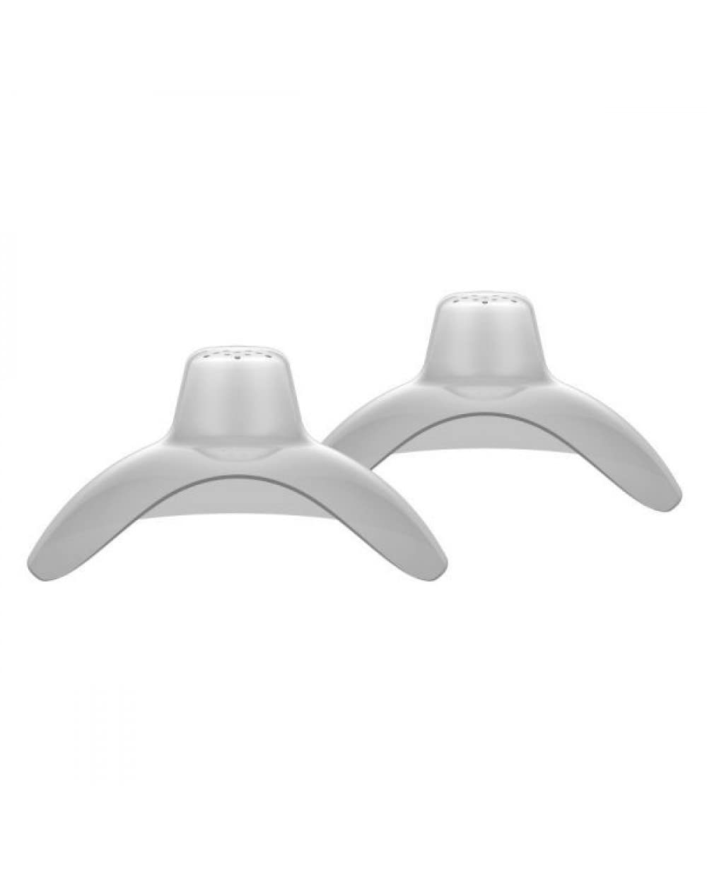 Dr. Brown's Nipple Shields with Case, Size 1 - Up to 24 mm, Stretch Fit, for Latch Difficulties, Flat/inverted Nipples