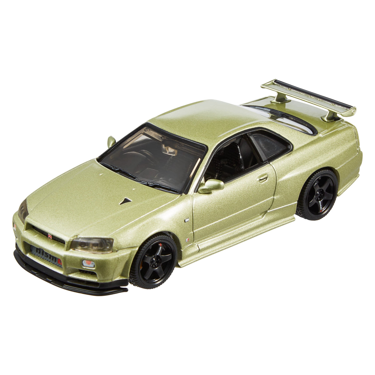 Hot Wheels Premium 1:43 Scale Real Riders Nissan Skyline GT-R BNR34 V-Spec II Nür with NISMO Parts Die-Cast Car - view 3