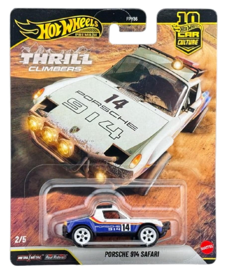 Hot Wheels Premium Thrill Climbers 5-Car Set, Car Culture