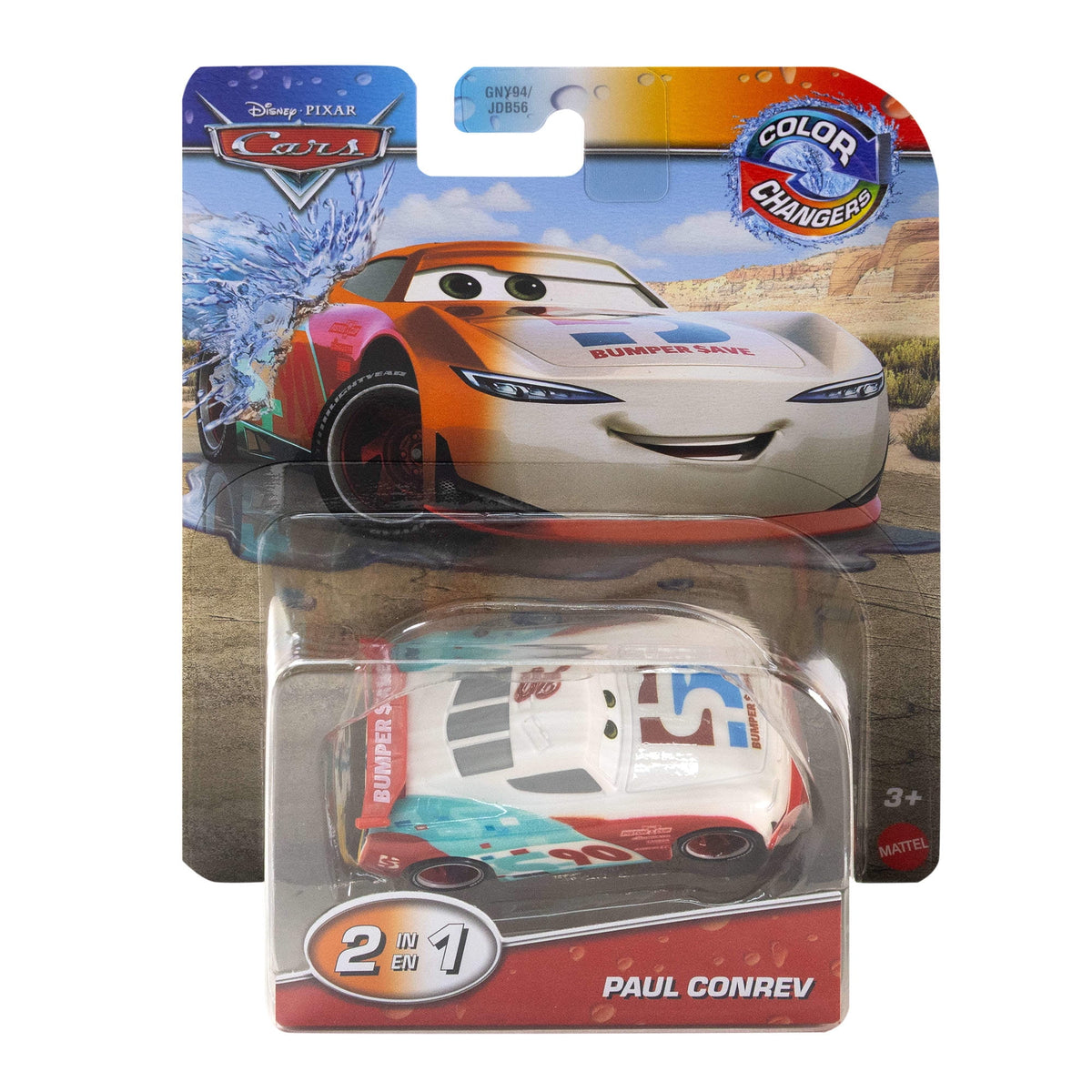 Disney and Pixar Cars Color Changers 1:55 Scale Paul Conrev Toy Car