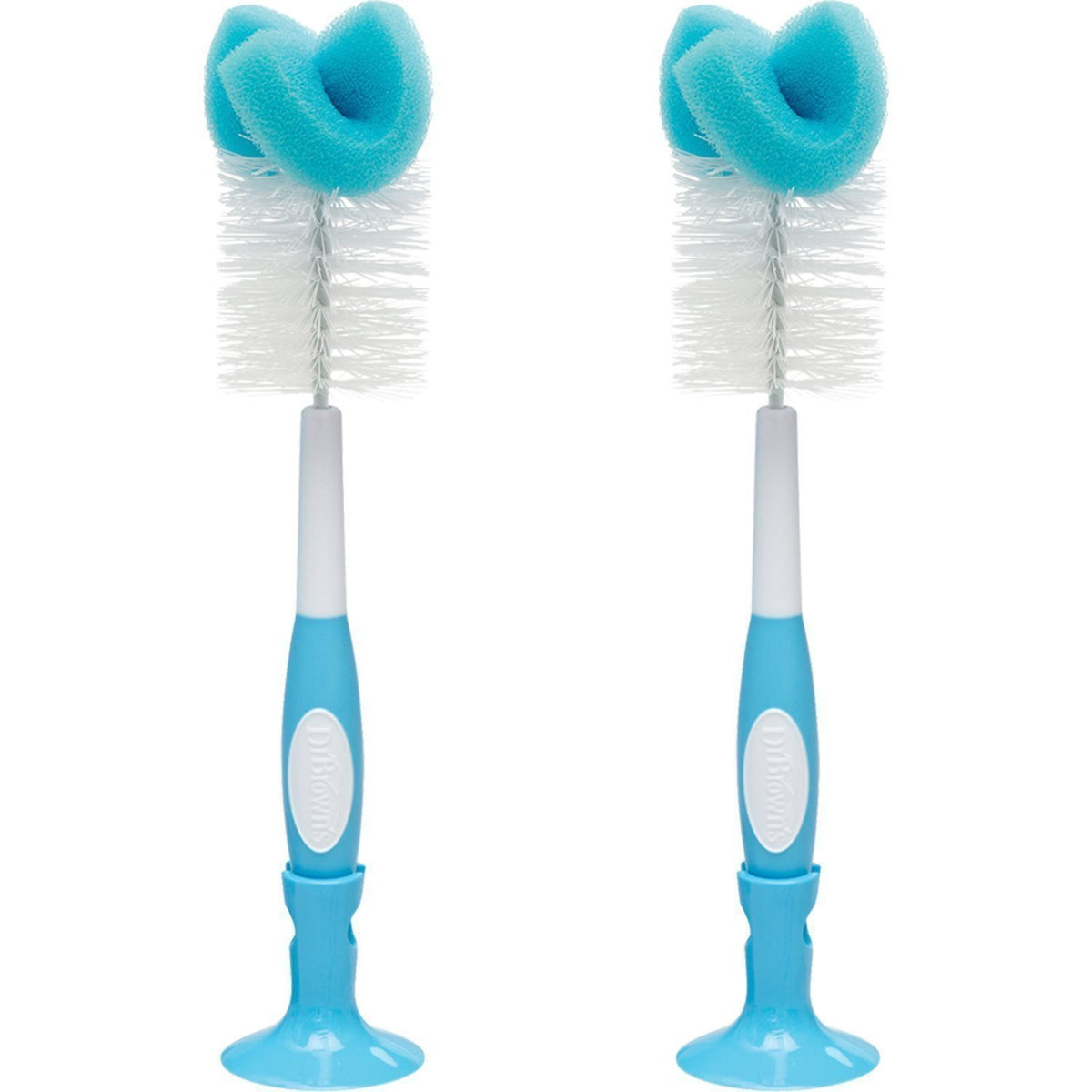 Dr. Browns Baby Bottle Brush, 2 Pack, Blue
