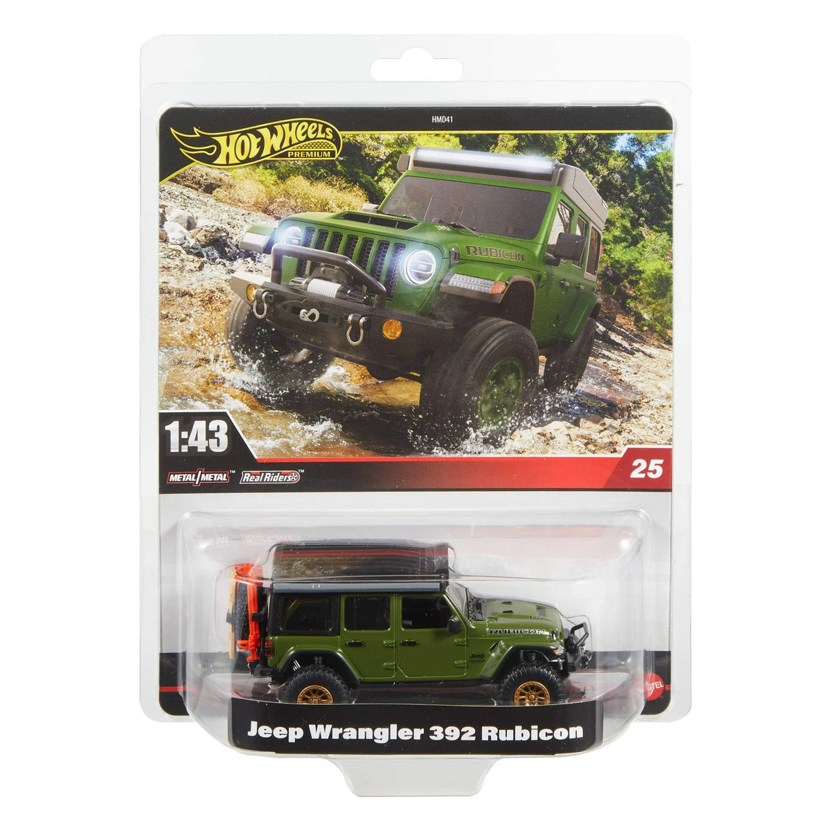 Hot Wheels Premium 1:43rd Scale Collectible Car, Jeep Wrangler 392 Rubicon