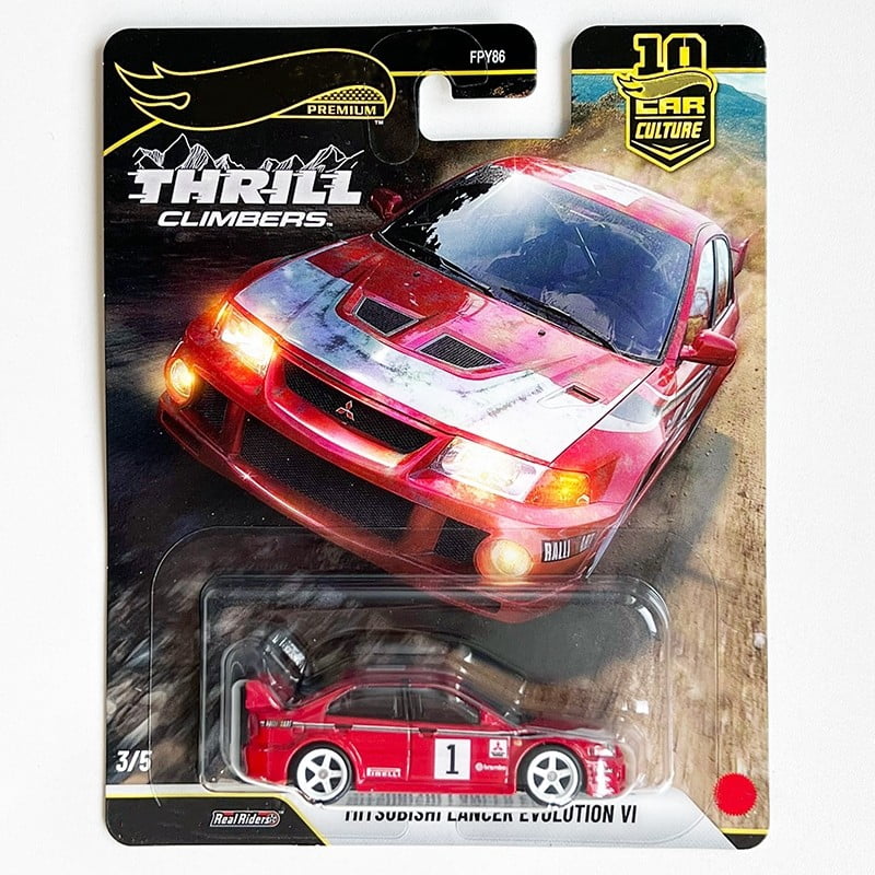 HW Premium 2026 Thrill Climbers #3 Mitsubishi Lancer Evolution VI Car Culture FPY86