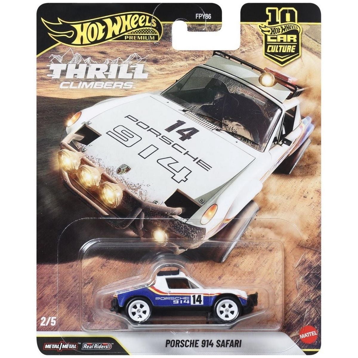 Hot Wheels Porsche 914 Safari Thrill Climbers Car Culture Premium
