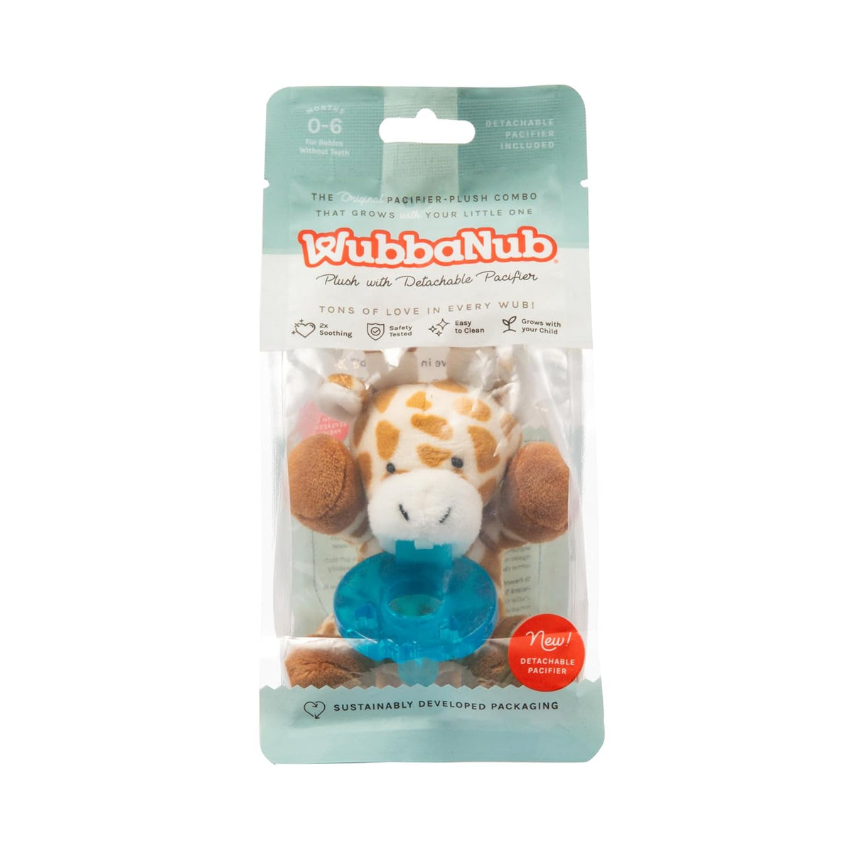 WubbaNub Detachable Pacifier - Giraffe