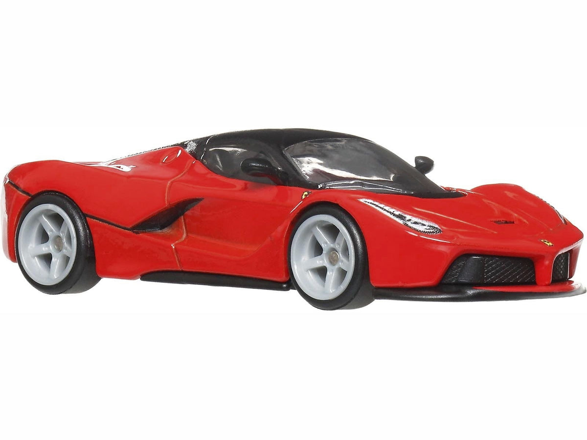 Ferrari LaFerrari Red with Black Top "Euro Speed" Series Diecast Model Car by Hot Wheels - view 5