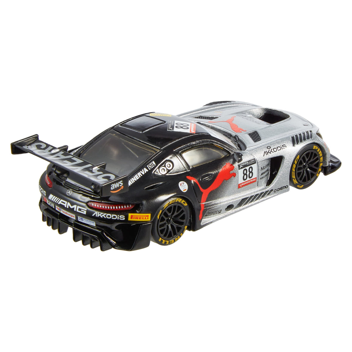 Hot Wheels Premium 1:43 Scale Real Riders Mercedes-AMG GT3 (Style 2) Die-Cast Car - view 6