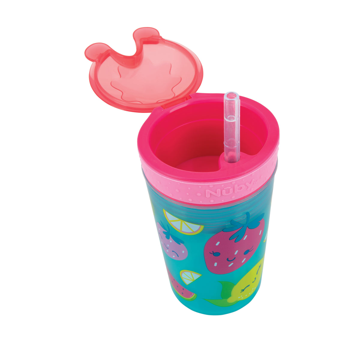 Nuby Snack N' Sip 2 in 1 Snack and Drink Cup (Red)