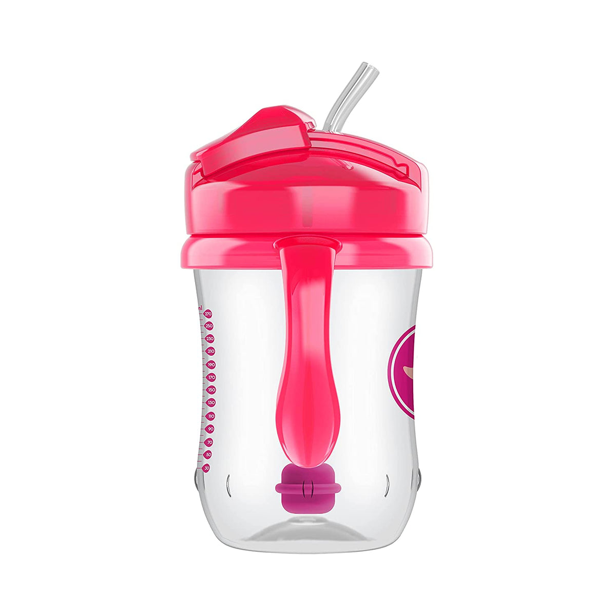 Sippy Cup with Straw Transition First Year with Spill Proof Lid