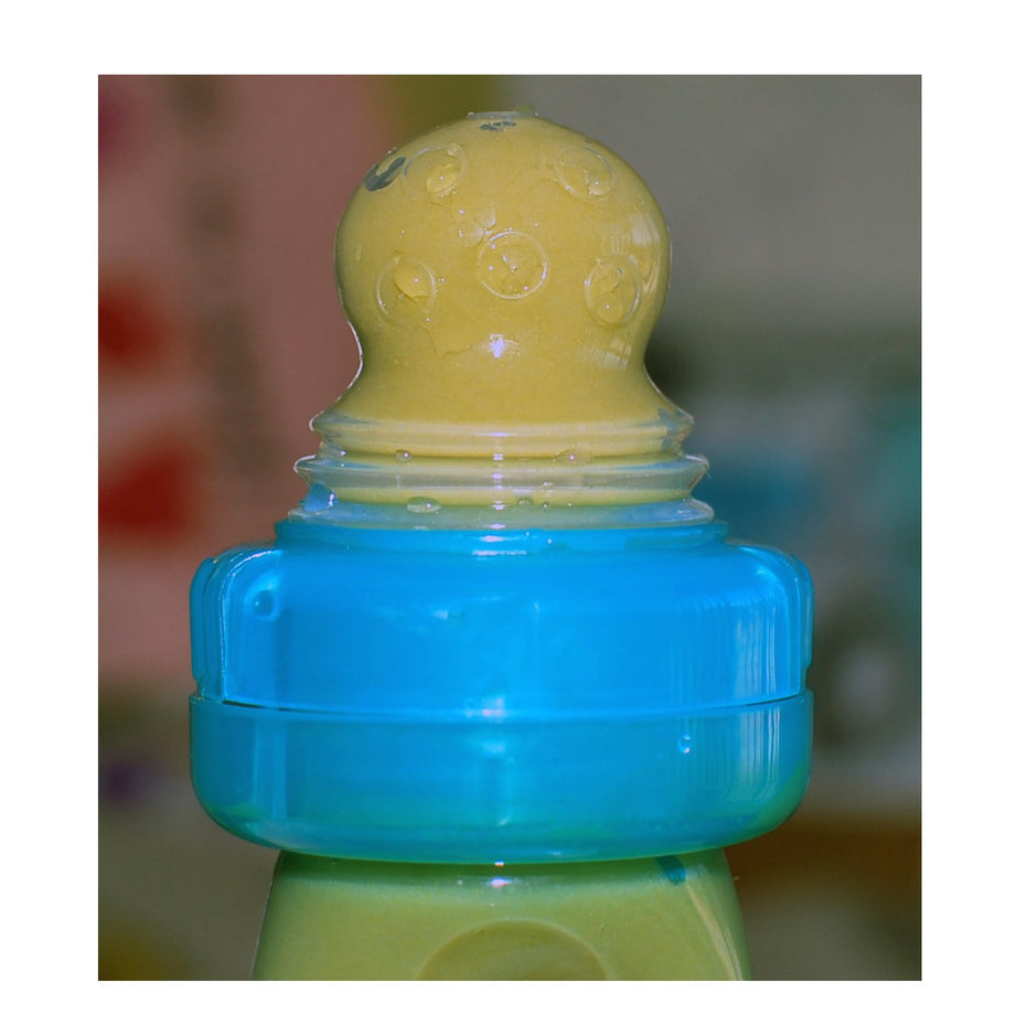 NUBY EZ Squee-Z Silicone Self Feeding Baby Food Dispenser - Color may vary