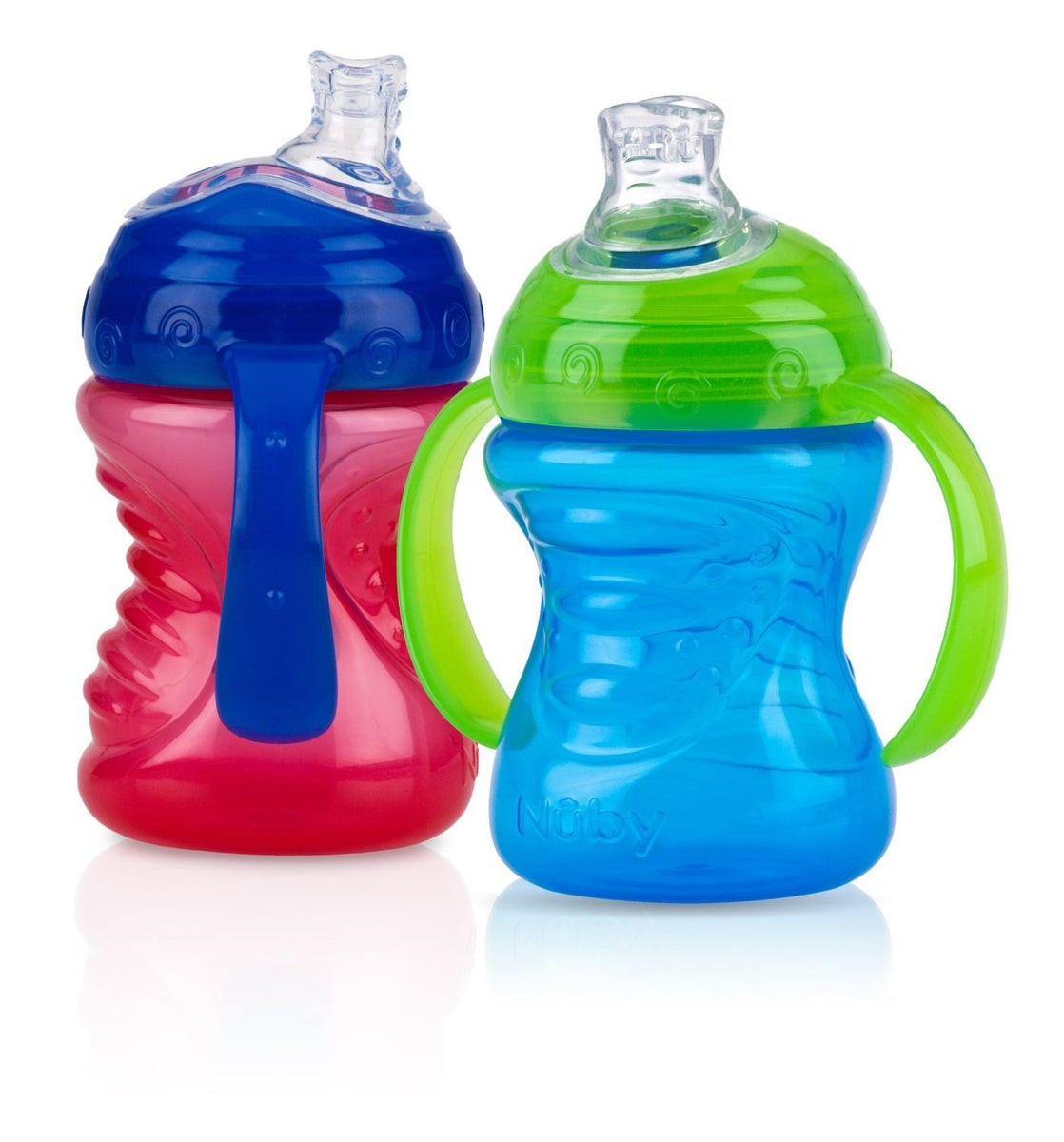 Nuby No-Spill 360 Weighted Straw GripN'Sip Cup, Color May Vary 