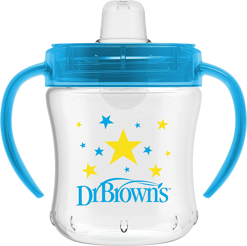 Dr. Brown's Transition Sippy Cup with Soft Spout - Blue - 6oz - 6m+