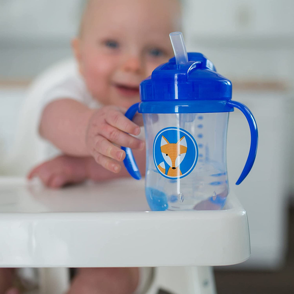 Dr. Brown's Baby's First Straw Cup Sippy Cup with Straw - Blue - 9oz - 6m+