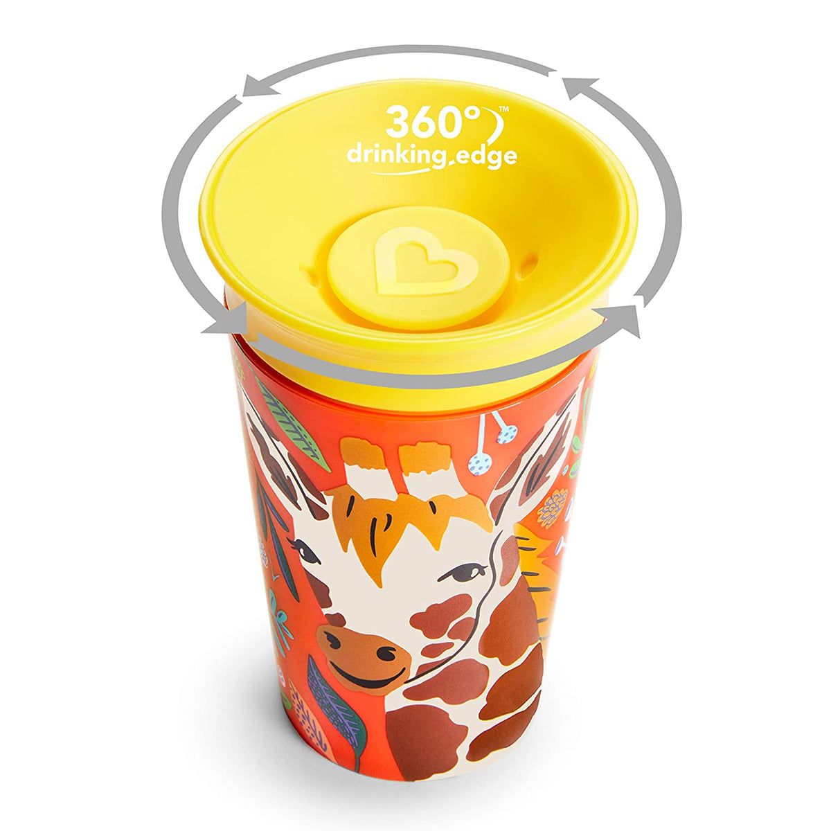 Munchkin Miracle 360 WildLove Sippy Cup, 9 Oz, Giraffe