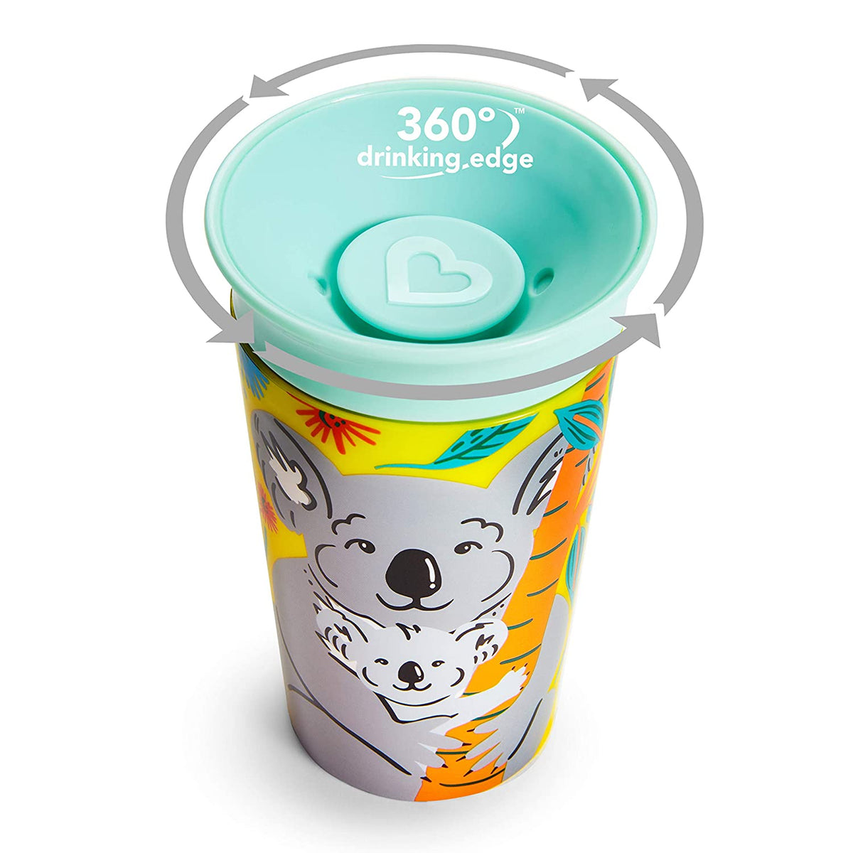 Munchkin Miracle 360 WildLove Sippy Cup, 9 Oz, Koala