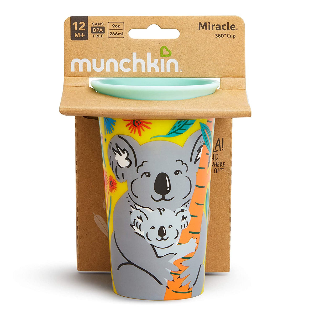 Munchkin Miracle 360 WildLove Sippy Cup, 9 Oz, Koala