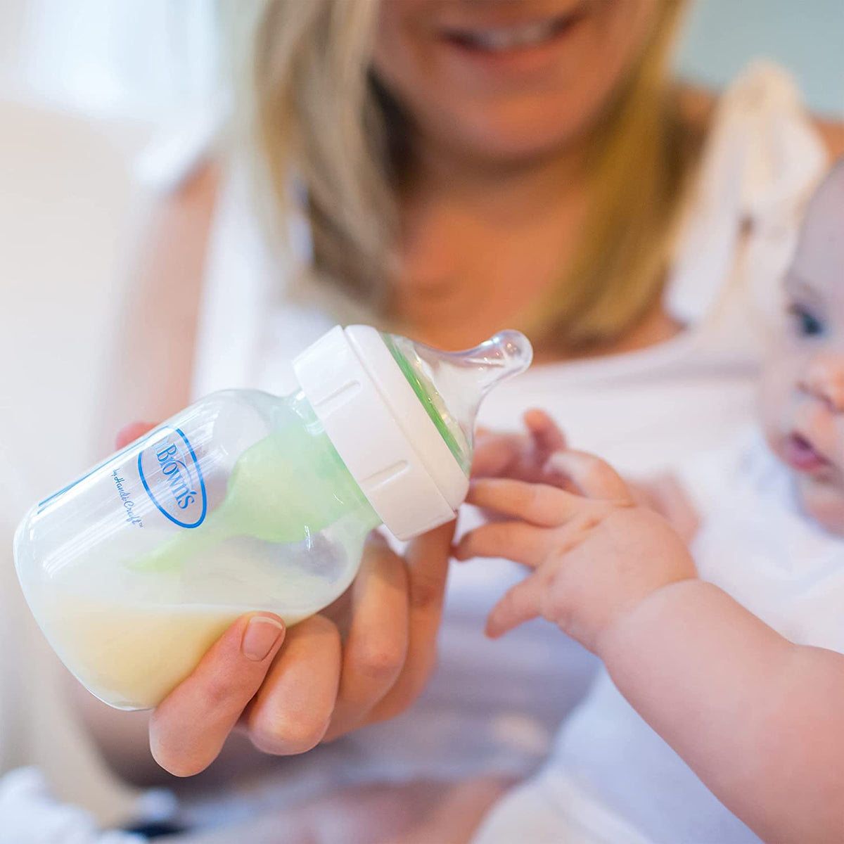 Dr. Brown's Options+ Wide-Neck Baby Bottle Nipple, Level 3 (6 Months+), 6 Count