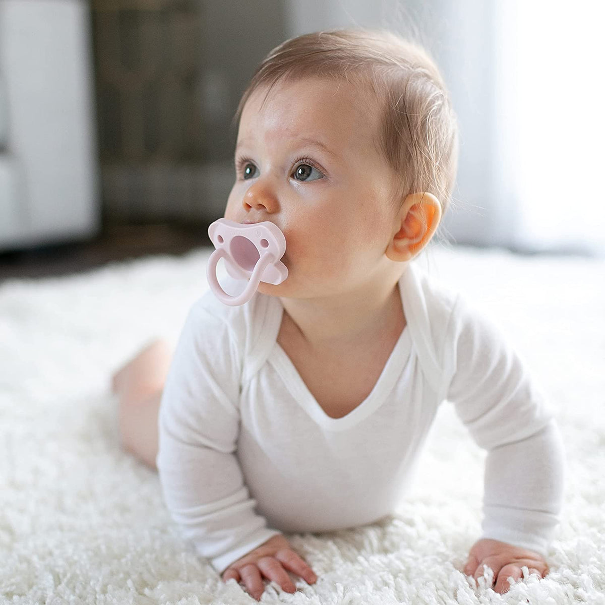 Dr. Brown's HappyPaci 100% Silicone Pacifier 0-6m, Girl, 3 Pack