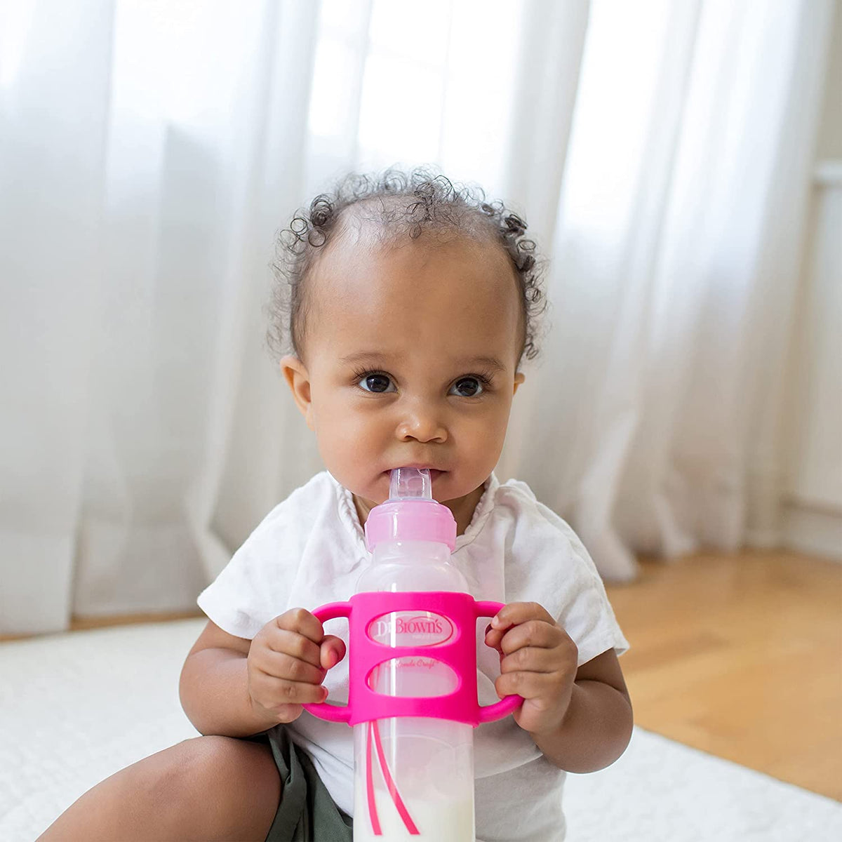 Dr. Brown's Milestones Options+ Sippy Spouts, 2-Pack Narrow, Soft 100% Silicone Baby Bottle Sippy Spout, 6m+