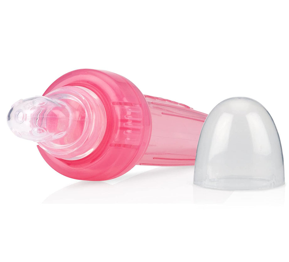 NUBY EZ Squee-Z Silicone Self Feeding Baby Food Dispenser - Color may vary