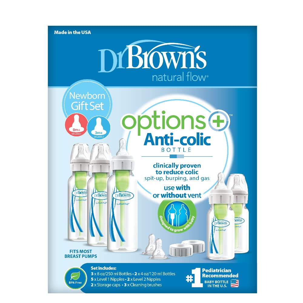 Dr. Brown's 17 Piece Anti-Colic Options+ Baby Bottle Newborn Feeding Set - image 2
