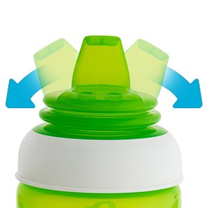 Munchkin Gentle Transition Sippy Cup with Removable Trainer Handles, 10oz, Green