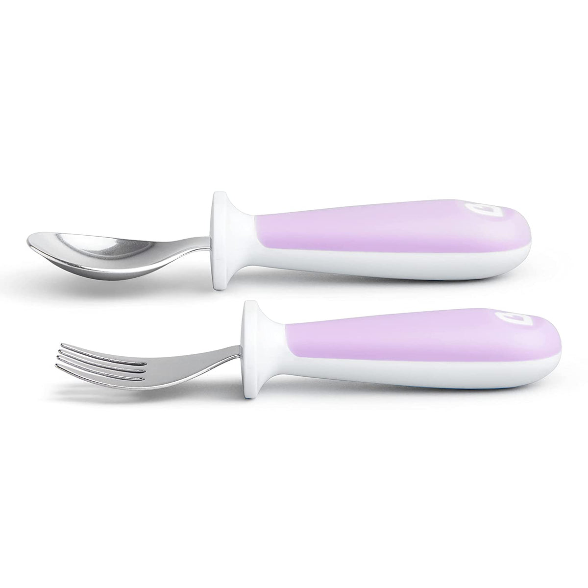 Munchkin Raise Toddler Fork and Spoon, 6 pack, Purple