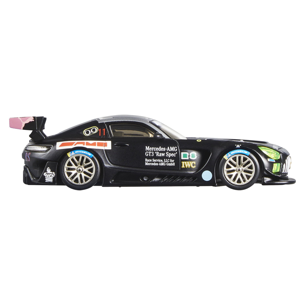 Hot Wheels Premium 1:43 Scale Real Riders Mercedes-AMG GT3 (Black) Die-Cast Car - view 5