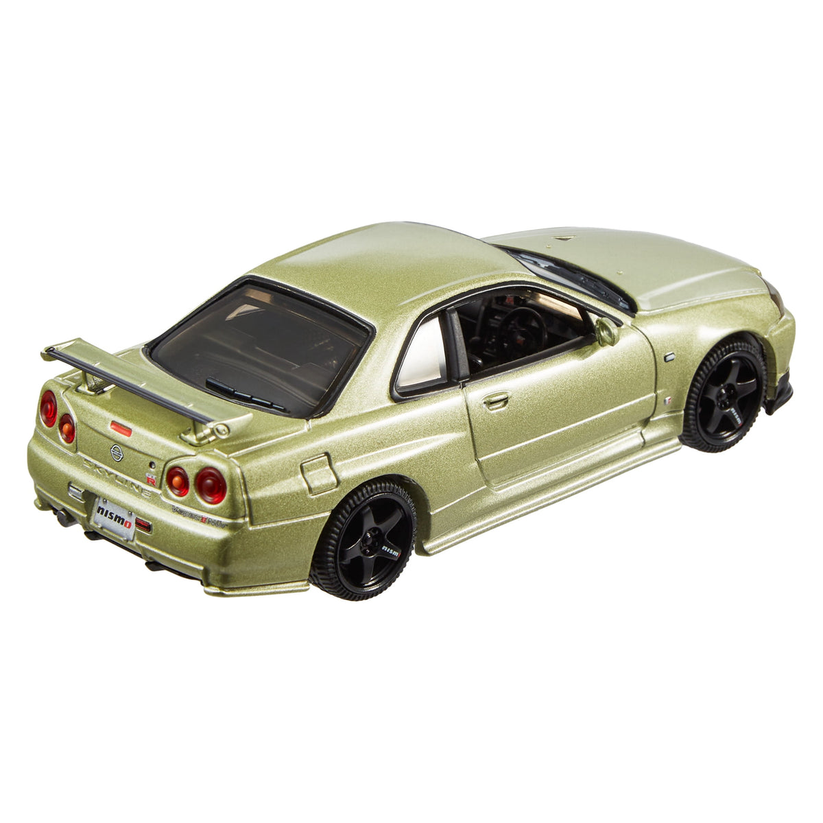 Hot Wheels Premium 1:43 Scale Real Riders Nissan Skyline GT-R BNR34 V-Spec II Nür with NISMO Parts Die-Cast Car - view 6