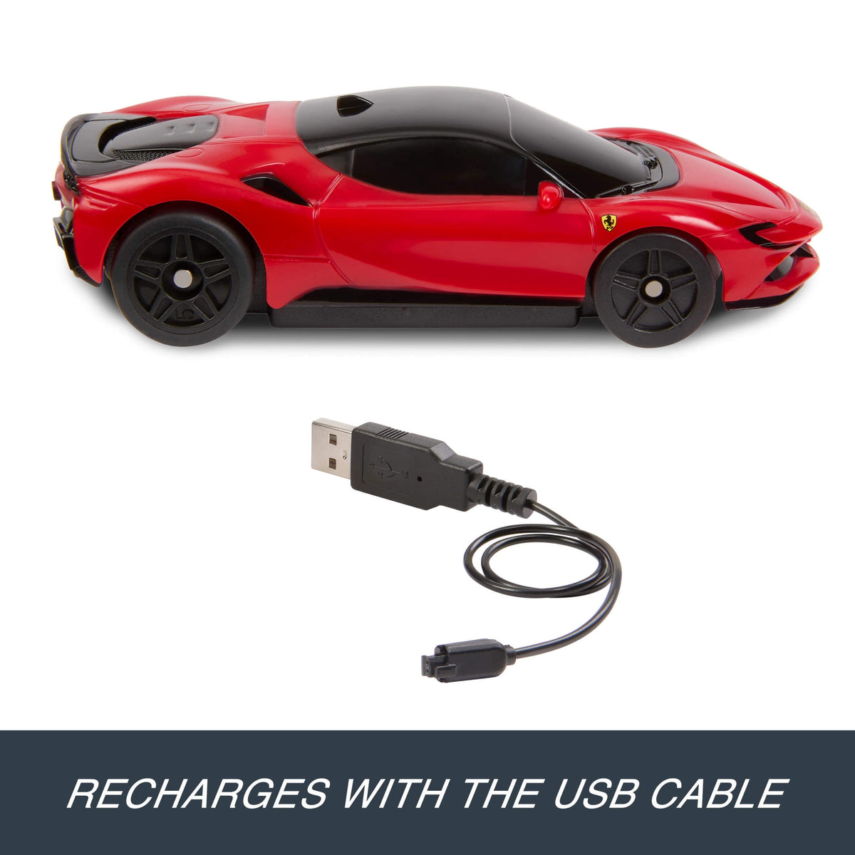 Hot Wheels RC 1:64 Ferrari SF90 Stradale Assetto Fiorano Battery-Powered Remote-Control Car - view 3