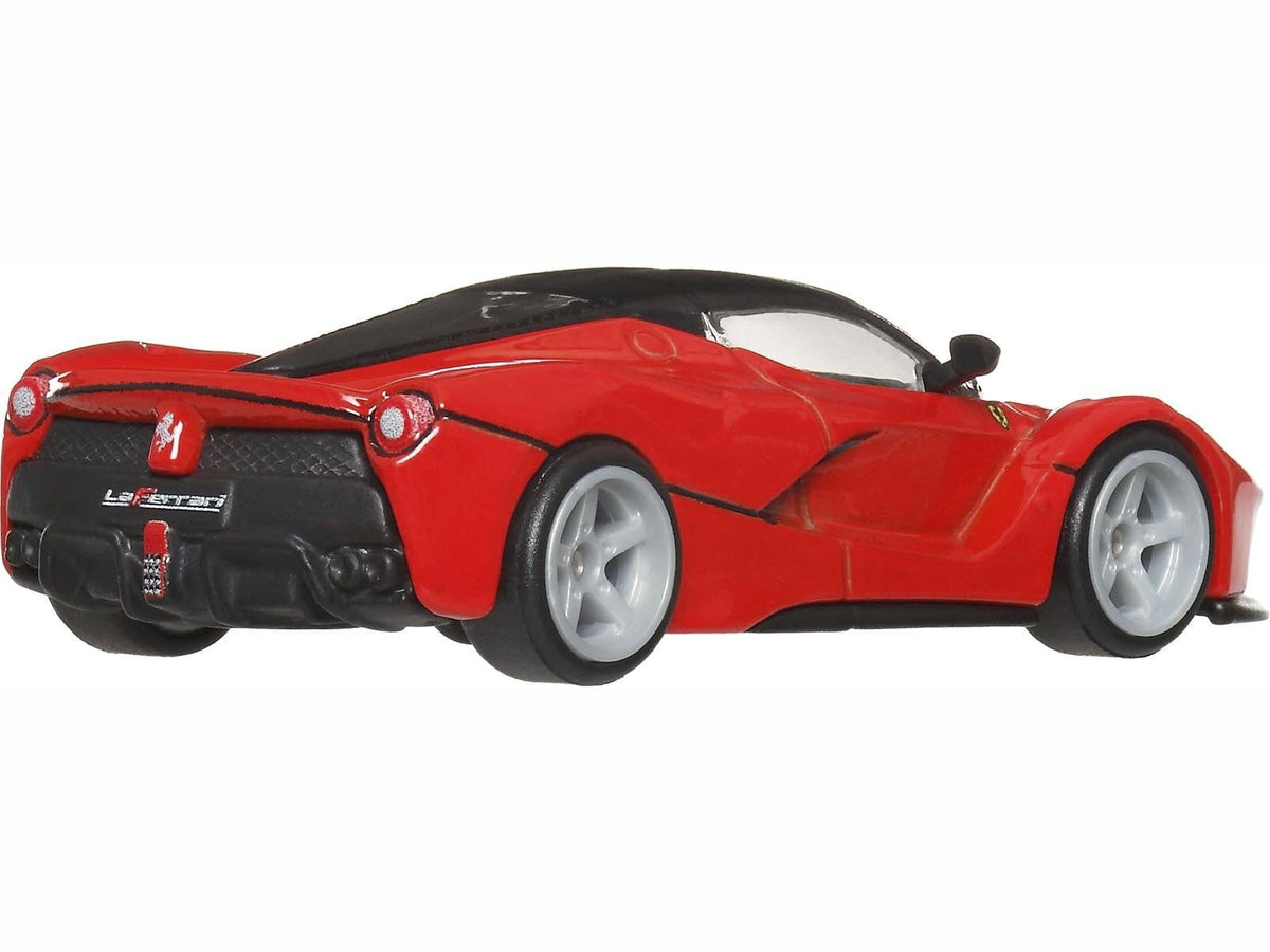 Ferrari LaFerrari Red with Black Top "Euro Speed" Series Diecast Model Car by Hot Wheels - view 3