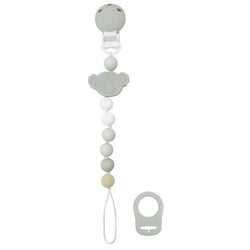 Kushies Silibeads Pacifier Clip Grey Silicone Pacifier Clip Koala