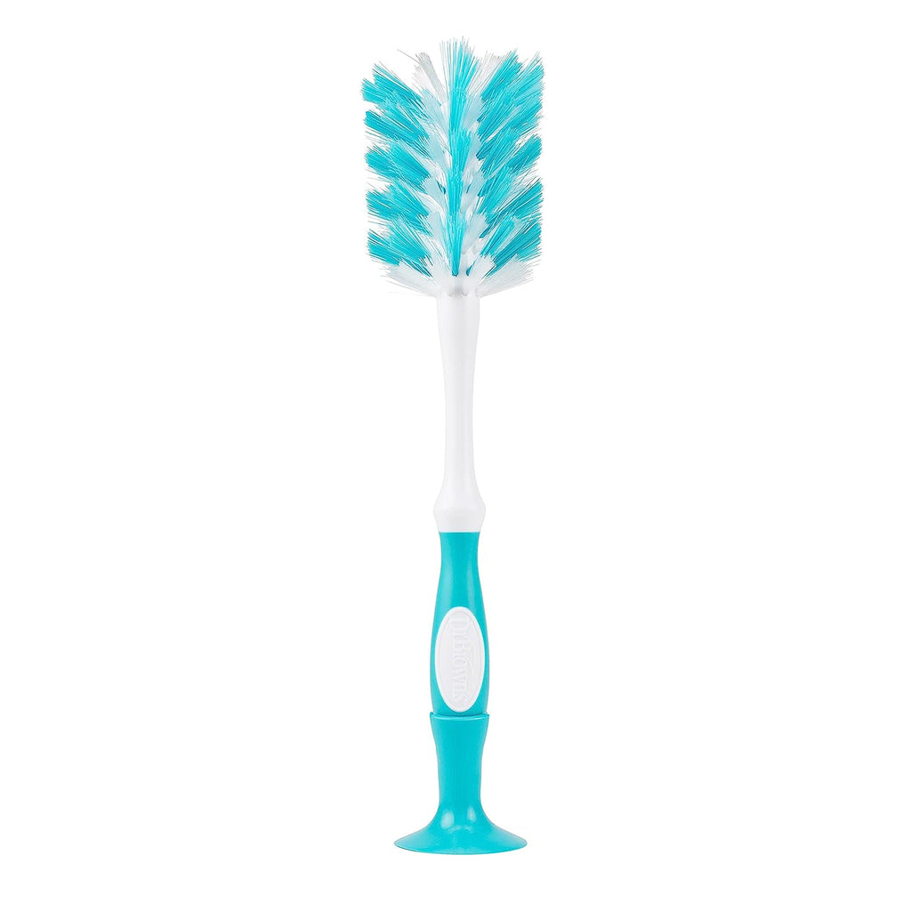 Dr. Brown's Deluxe Baby Bottle Brush with Anti-Colic Vent Cleaning Brush, Soft and Sturdy Bristles, BPA Free, Blue, 1 Pack