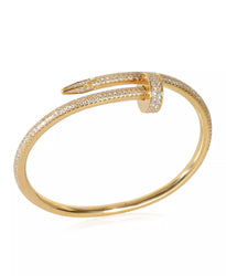 Nail Bracelet Women Gold Fine Jewelry AA CZ stone Steel