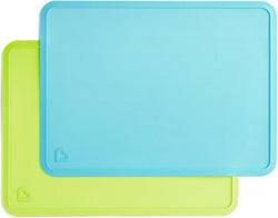 Munchkin® Spotless™ Silicone Placemats for Kids, 2 Pack, Blue/Green