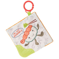 Mary Meyer Crinkle Teether Toy with Baby Paper and Squeaker, 6 x 6-Inches, Sweet Soothie Sushi
