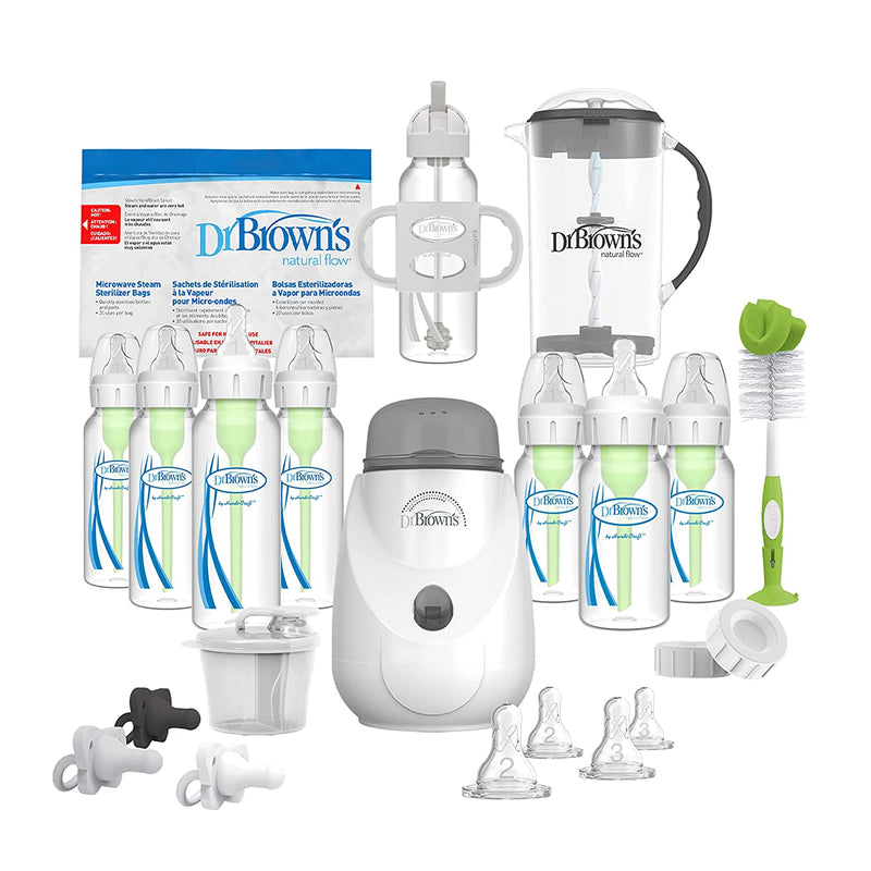 Dr. Brown’s 38 Piece Natural Flow Options+ All-in-One Baby Bottle and Accessory Gift Set