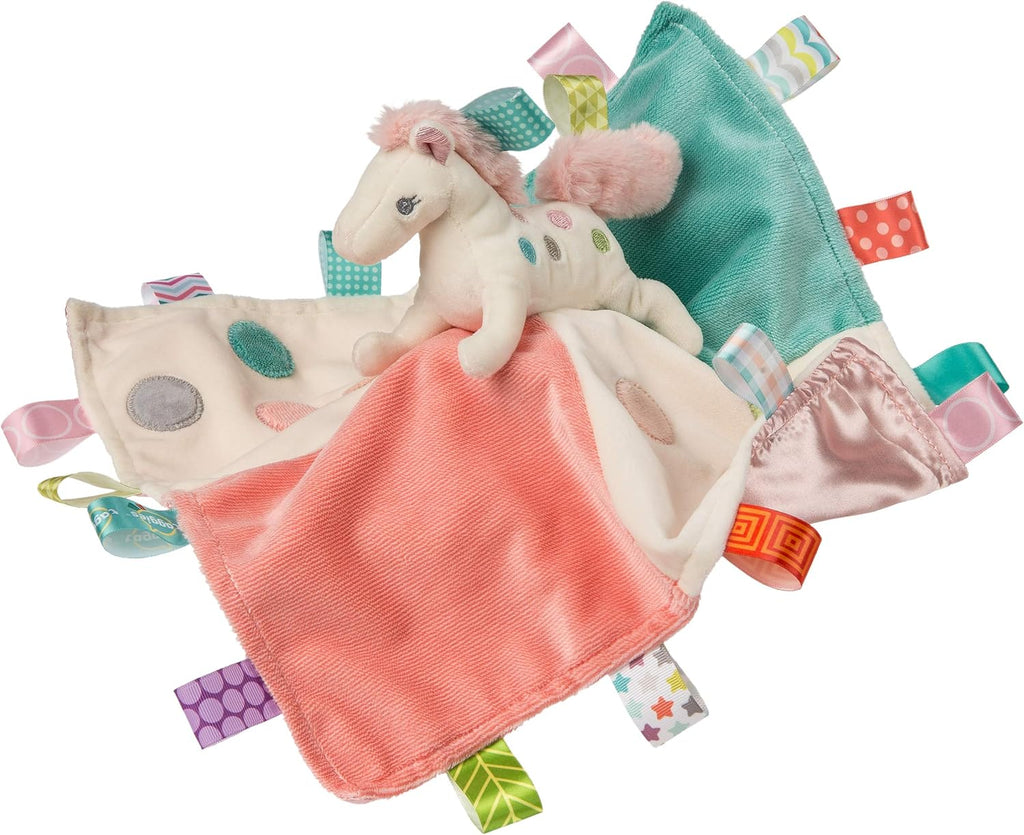 Mary Meyer Taggies Soothing Sensory Stuffed Animal Security Blanket,  Painted Pony, 13 x 13-Inches